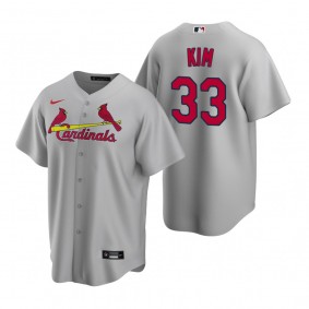 St. Louis Cardinals Kwang-hyun Kim Nike Gray Replica Road Jersey