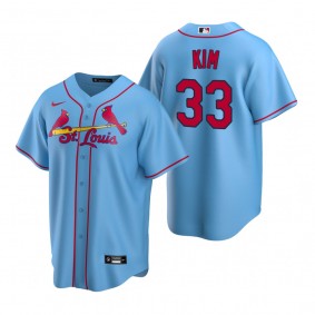 Men's St. Louis Cardinals Kwang-hyun Kim Nike Light Blue Replica Alternate Jersey