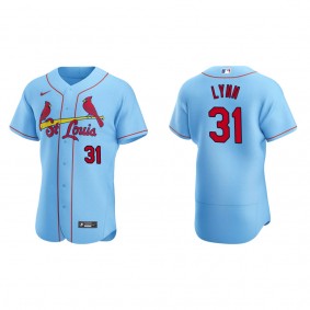 St. Louis Cardinals Lance Lynn Light Blue Authentic Alternate Jersey