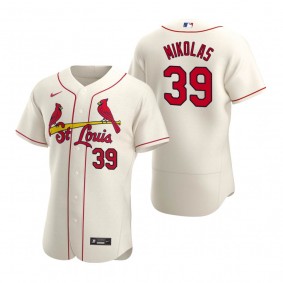 Men's St. Louis Cardinals Miles Mikolas Nike Cream Authentic 2020 Alternate Jersey