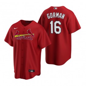 Men's St. Louis Cardinals Nolan Gorman Red Replica Alternate Jersey