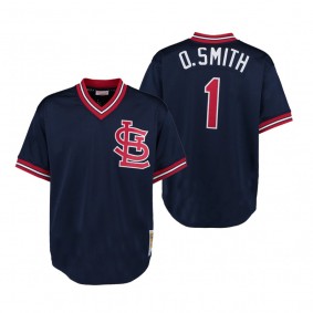 St. Louis Cardinals Ozzie Smith Navy Cooperstown Collection Authentic Jersey