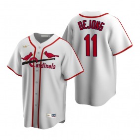 St. Louis Cardinals Paul DeJong Nike White Cooperstown Collection Home Jersey