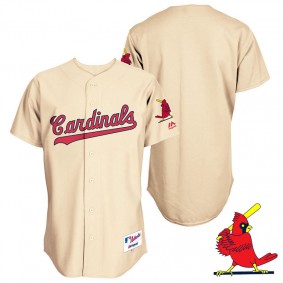 Male St. Louis Cardinals Tan Turn Back the Clock Throwback Team Jersey