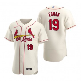 Men's St. Louis Cardinals Tommy Edman Nike Cream Authentic Alternate Jersey