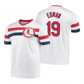 St. Louis Cardinals Tommy Edman White Cooperstown Collection V-Neck Jersey