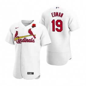 St. Louis Cardinals Tommy Edman Poppy Patch Authentic White Memorial Day Jersey