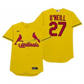 St. Louis Cardinals Tyler O'Neill O'Neill Gold 2021 Players' Weekend Nickname Jersey