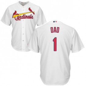 Male St. Louis Cardinals White Father's Day Gift Jersey