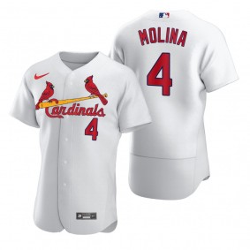 St. Louis Cardinals Yadier Molina Nike White 2020 Authentic Jersey