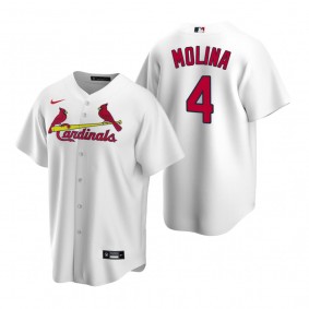 St. Louis Cardinals Yadier Molina Nike White Replica Home Jersey