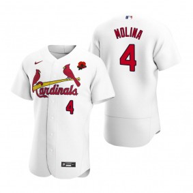 St. Louis Cardinals Yadier Molina White 2021 Memorial Day Authentic Jersey