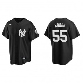 Carlos Rodon Men's New York Yankees Nike Black Fashion Replica Jersey