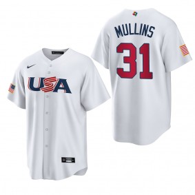 Cedric Mullins Men's USA Baseball White 2023 World Baseball Classic Replica Jersey