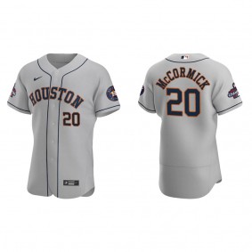 Chas McCormick Houston Astros Gray 2022 World Series Champions Road Authentic Jersey