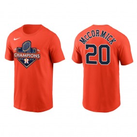 Chas McCormick Houston Astros Orange 2022 World Series Champions T-Shirt