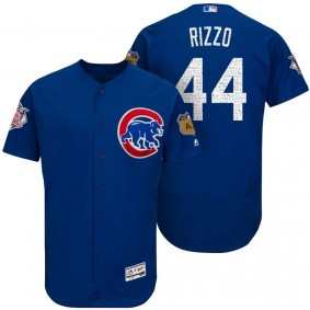 Chicago Cubs Anthony Rizzo #44 Royal 2017 Spring Training Cactus League Patch Authentic Collection Flex Base Jersey