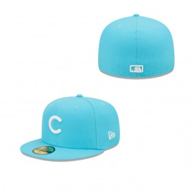 Men's Chicago Cubs Blue Vice Highlighter Logo 59FIFTY Fitted Hat