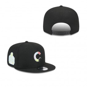 Chicago Cubs Colorpack Black 9FIFTY Snapback Hat