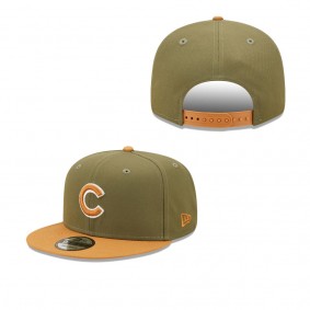 Men's Chicago Cubs Green Brown Color Pack Two-Tone 9FIFTY Snapback Hat