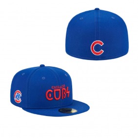 Men's Chicago Cubs Royal Geo 59FIFTY Fitted Hat