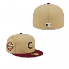Men's Chicago Cubs Vegas Gold Cardinal 59FIFTY Fitted Hat