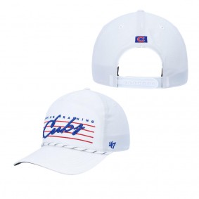 Men's Chicago Cubs White Downburst Hitch Snapback Hat