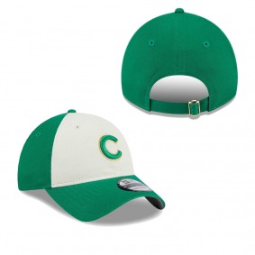 Men's Chicago Cubs White Green 2024 St. Patrick's Day 9TWENTY Adjustable Hat