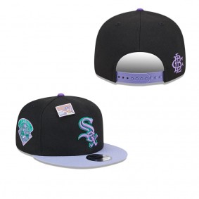 Men's Chicago White Sox Black Purple Grape Big League Chew Flavor Pack 9FIFTY Snapback Hat