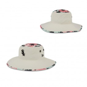 Men's Chicago White Sox Natural Retro Beachin' Bucket Hat