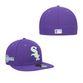 Men's Chicago White Sox Purple Lime Side Patch 59FIFTY Fitted Hat
