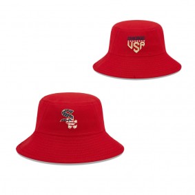 Men's Chicago White Sox Red 2023 Fourth of July Bucket Hat