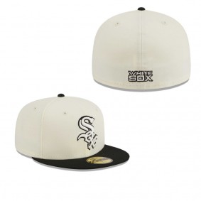 Men's Chicago White Sox Stone Black Chrome 59FIFTY Fitted Hat