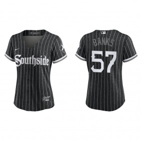 Women's Chicago White Sox Tanner Banks Black City Connect Replica Jersey