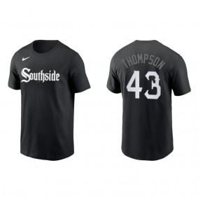 Men's Chicago White Sox Trayce Thompson Black City Connect Wordmark T-Shirt