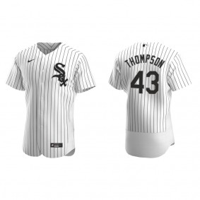 Men's Chicago White Sox Trayce Thompson White Authentic Home Jersey