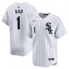 Men's Chicago White Sox White #1 Dad Home Limited Jersey