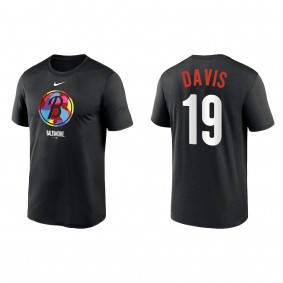 Chris Davis Baltimore Orioles Black 2023 City Connect Large Logo T-Shirt