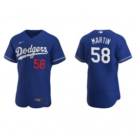 Dodgers Chris Martin Royal Authentic Alternate Jersey