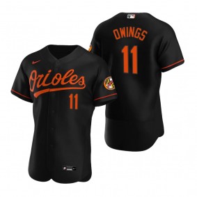 Men's Baltimore Orioles Chris Owings Black Authentic Alternate Jersey