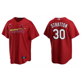 Men's St. Louis Cardinals Chris Stratton Red Replica Alternate Jersey