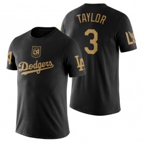 Chris Taylor Dodgers LAFC Night Black T-Shirt
