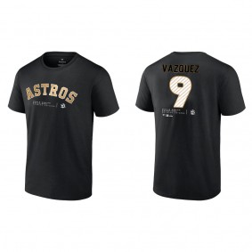 Christian Vazquez Houston Astros Black 2022 World Series Champions T-Shirt