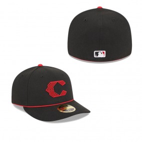 Men's Cincinnati Reds Black 2023 City Connect Low Profile 59FIFTY Fitted Hat