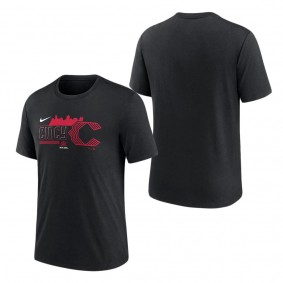 Men's Cincinnati Reds Nike Black 2023 City Connect Tri-Blend T-Shirt