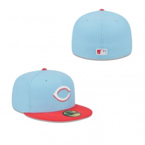 Cincinnati Reds Colorpack Blue 59FIFTY Fitted Hat