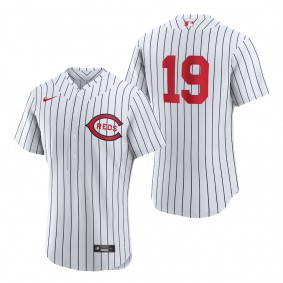 Cincinnati Reds Joey Votto White 2022 Field of Dreams Authentic Player Jersey