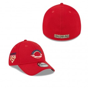 Men's Cincinnati Reds Red 2023 Fourth of July 39THIRTY Flex Fit Hat