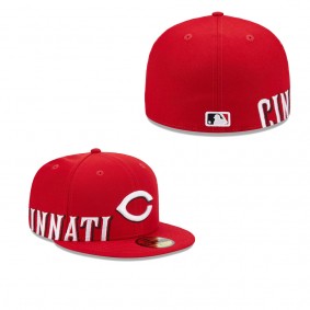 Men's Cincinnati Reds Red Arch 59FIFTY Fitted Hat