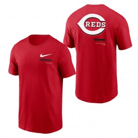 Men's Cincinnati Reds Red Over the Shoulder T-Shirt